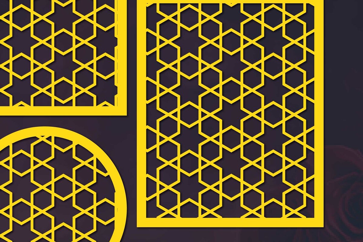 Σετ των 2 Intra απο ξύλο plywood 3mm-4mm πάχος – Πάνελ σουβέρ με μοτίβο Bundle Δίασταση  20x20 cm INTRAFABR-58171429