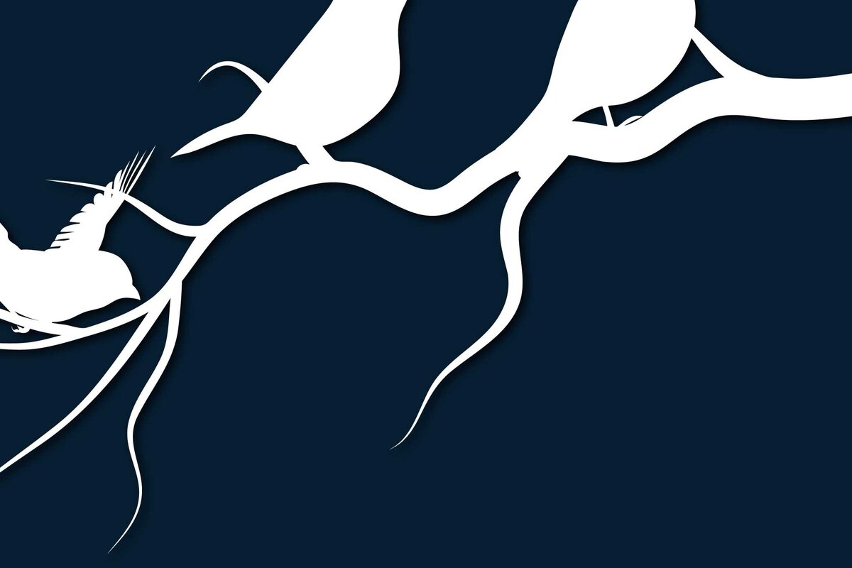 Σετ των 2 Intra απο ξύλο plywood 3mm-4mm πάχος – Χαρτί κομμένο πουλί σε ντεκόρ με κλαδιά δέντρου Δίασταση  20x20 cm INTRAFABR-68549453