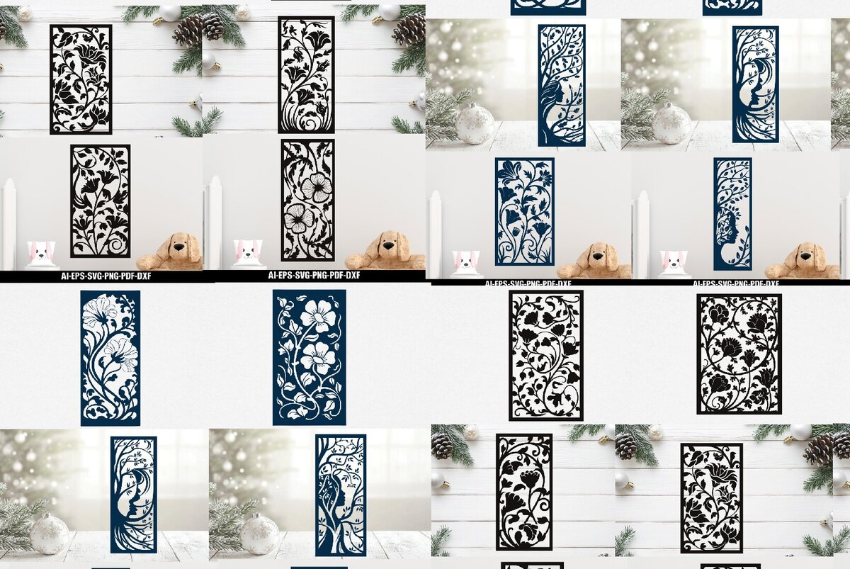 Σετ των 2 Intra απο ξύλο plywood 3mm-4mm πάχος – Paper Cut σελιδοδείκτης Cut Bundle Δίασταση  20x20 cm INTRAFABR-115239919