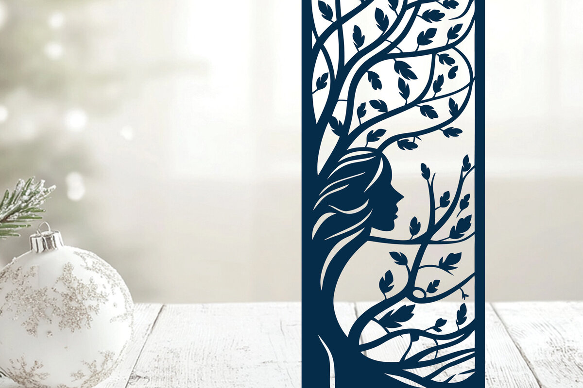 Σετ των 2 Intra απο ξύλο plywood 3mm-4mm πάχος – Σχεδίαση κοπής σελιδοδείκτης κοπής χαρτιού 5 Δίασταση  20x20 cm INTRAFABR-116429841