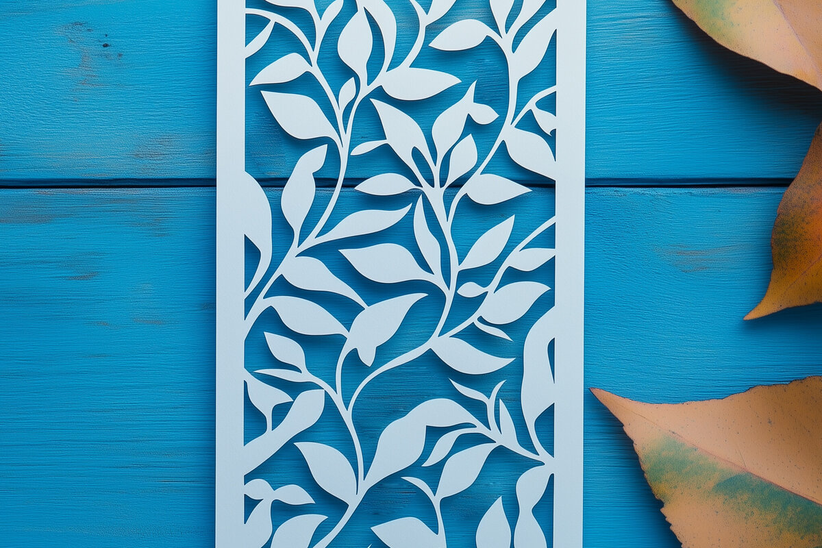 Σετ των 2 Intra απο ξύλο plywood 3mm-4mm πάχος – Περικοπή χαρτιού σελιδοδείκτης Δίασταση  20x20 cm INTRAFABR-119661058