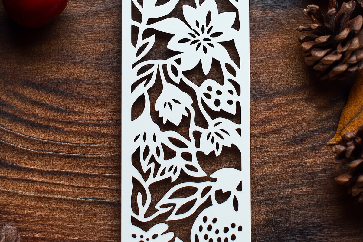 Σετ των 2 Intra απο ξύλο plywood 3mm-4mm πάχος – Περικοπή χαρτιού σελιδοδείκτης Δίασταση  20x20 cm INTRAFABR-119665280