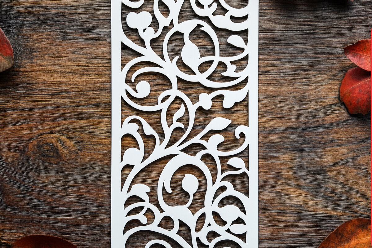 Σετ των 2 Intra απο ξύλο plywood 3mm-4mm πάχος – Περικοπή χαρτιού σελιδοδείκτης Δίασταση  20x20 cm INTRAFABR-114620874