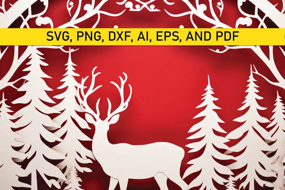 Σετ των 2 Intra απο ξύλο plywood 3mm-4mm πάχος – Χριστουγεννιάτικη διακόσμηση με χαρτί Δίασταση  20x20 cm INTRAFABR-81754024