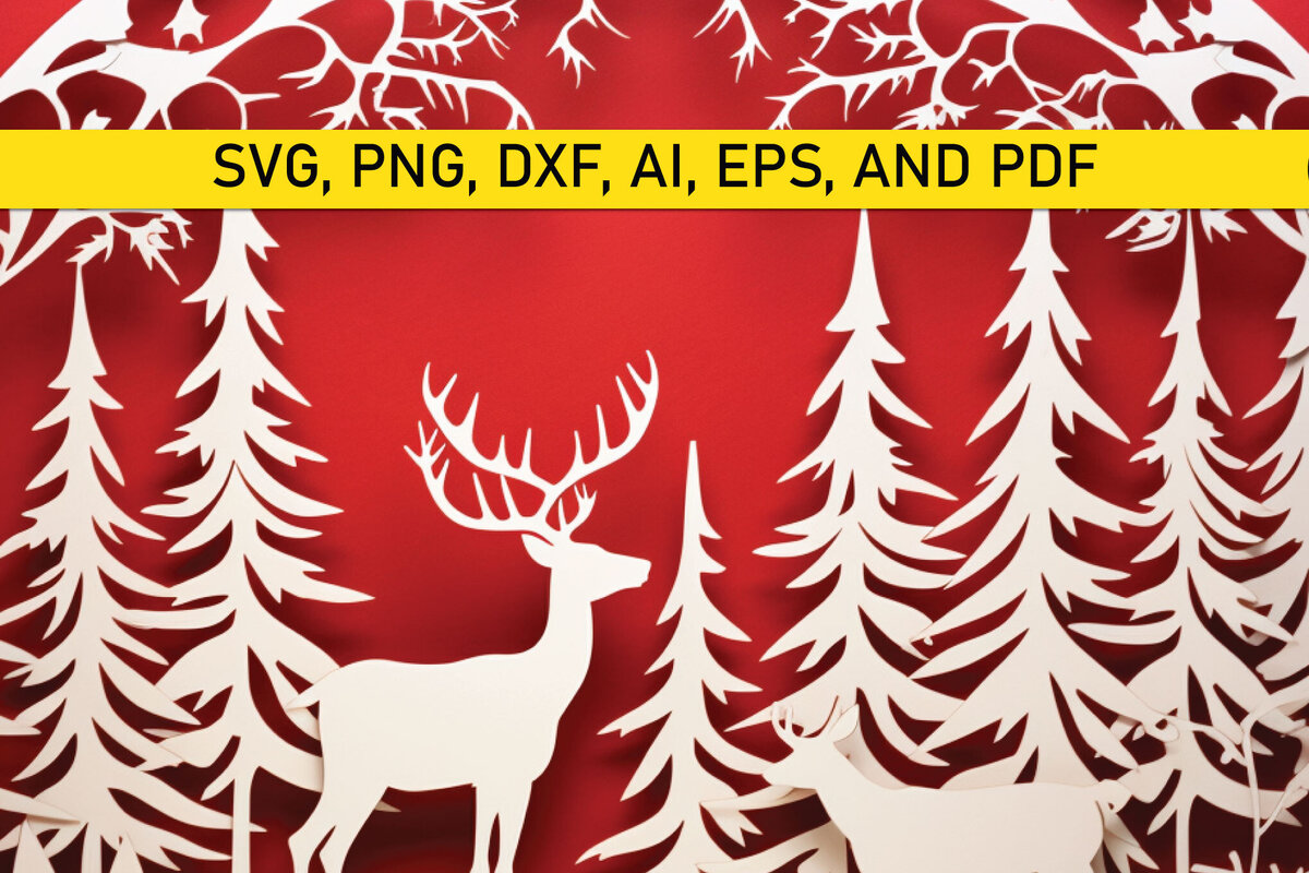 Σετ των 2 Intra απο ξύλο plywood 3mm-4mm πάχος – Χριστουγεννιάτικη διακόσμηση με χαρτί Δίασταση  20x20 cm INTRAFABR-81754264