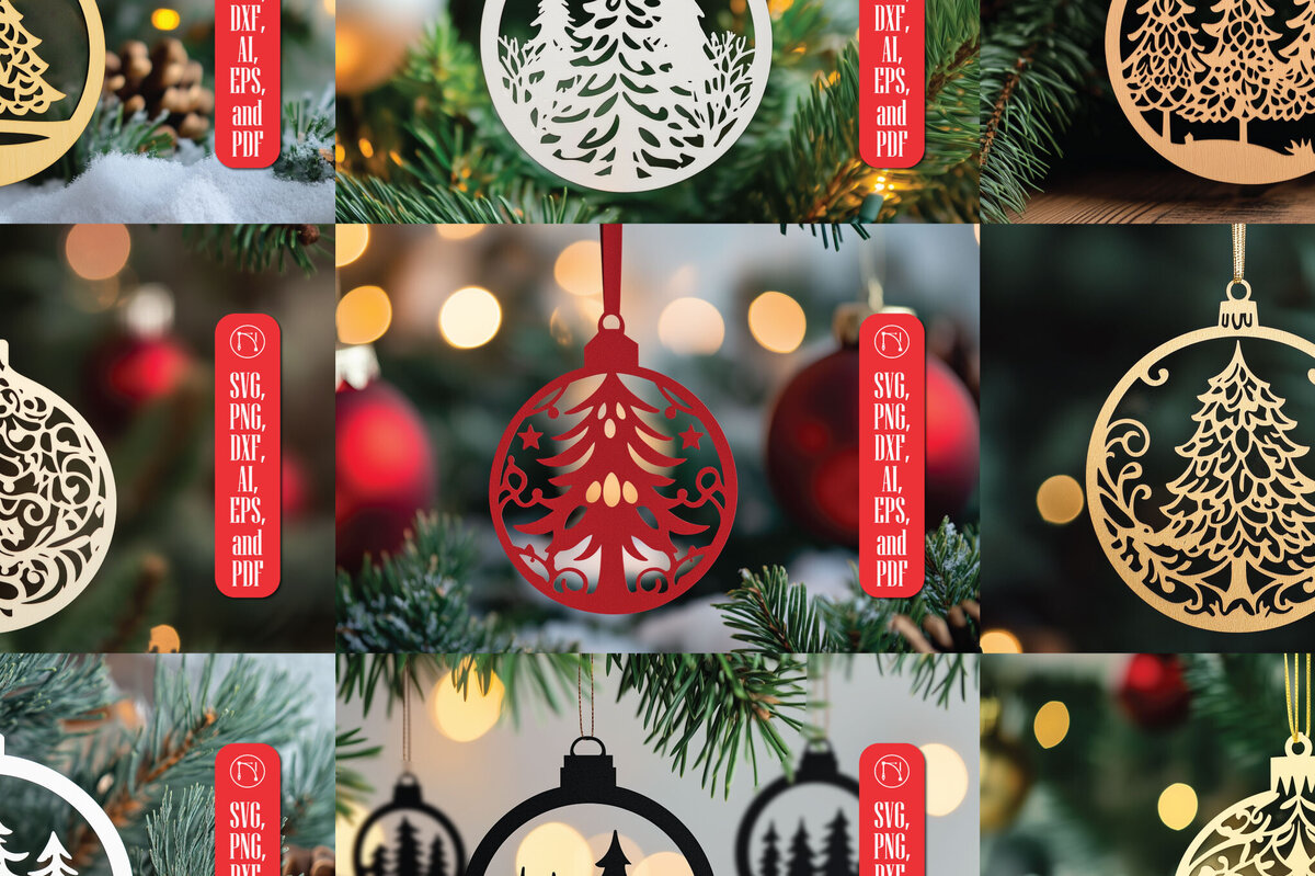 Σετ των 2 Intra απο ξύλο plywood 3mm-4mm πάχος – Δέσμη Χριστουγεννιάτικης Διακόσμησης Χαρτιού Δίασταση  20x20 cm INTRAFABR-104745971