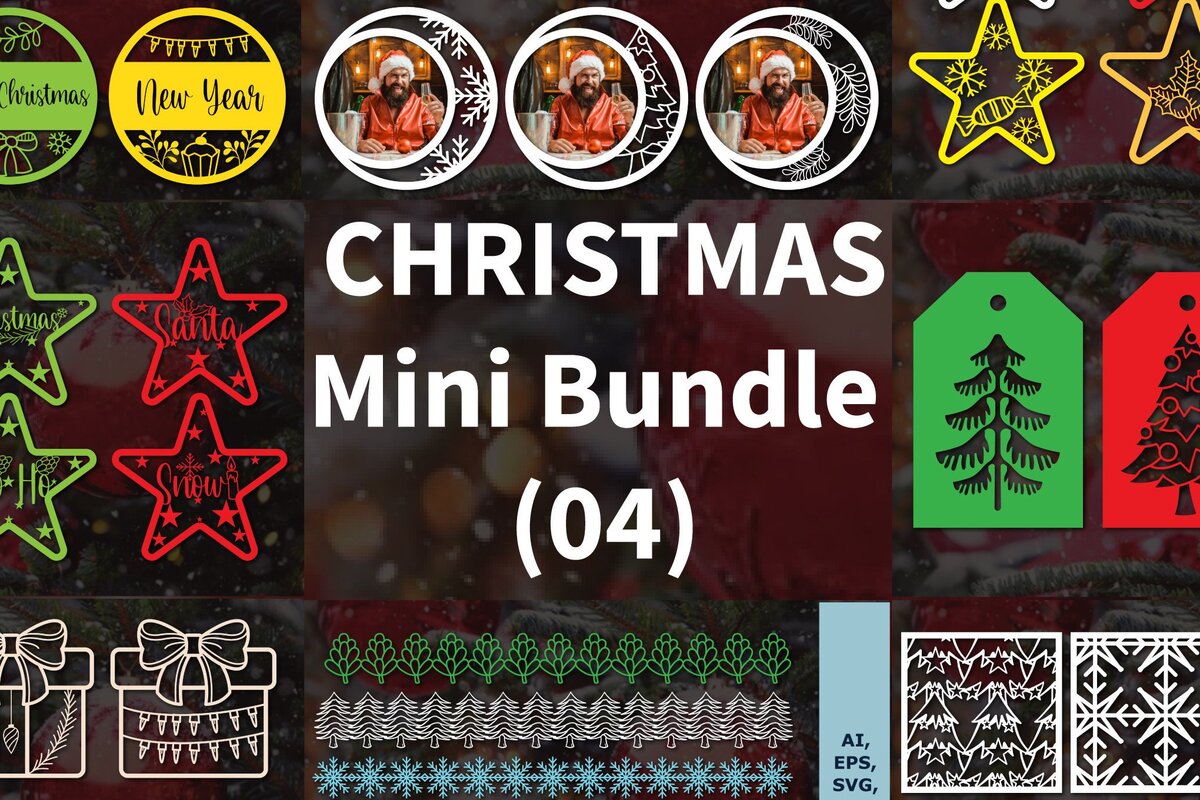 Σετ των 2 Intra απο ξύλο plywood 3mm-4mm πάχος – Δέσμη Χριστουγεννιάτικης Διακόσμησης Χαρτιού Δίασταση  20x20 cm INTRAFABR-46262066