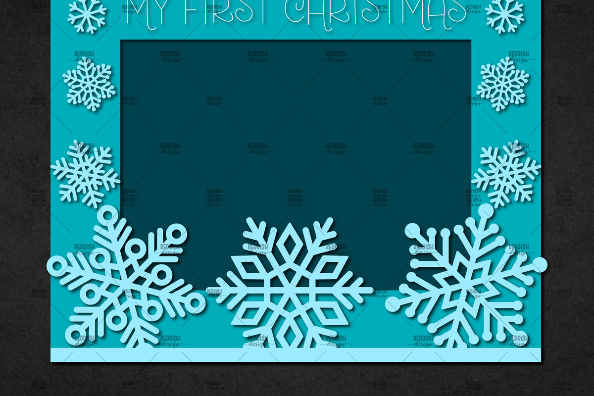 Σετ των 2 Intra απο ξύλο plywood 3mm-4mm πάχος – Χριστουγεννιάτικη κορνίζα με χαρτί, κορνίζα Δίασταση  20x20 cm INTRAFABR-113325416