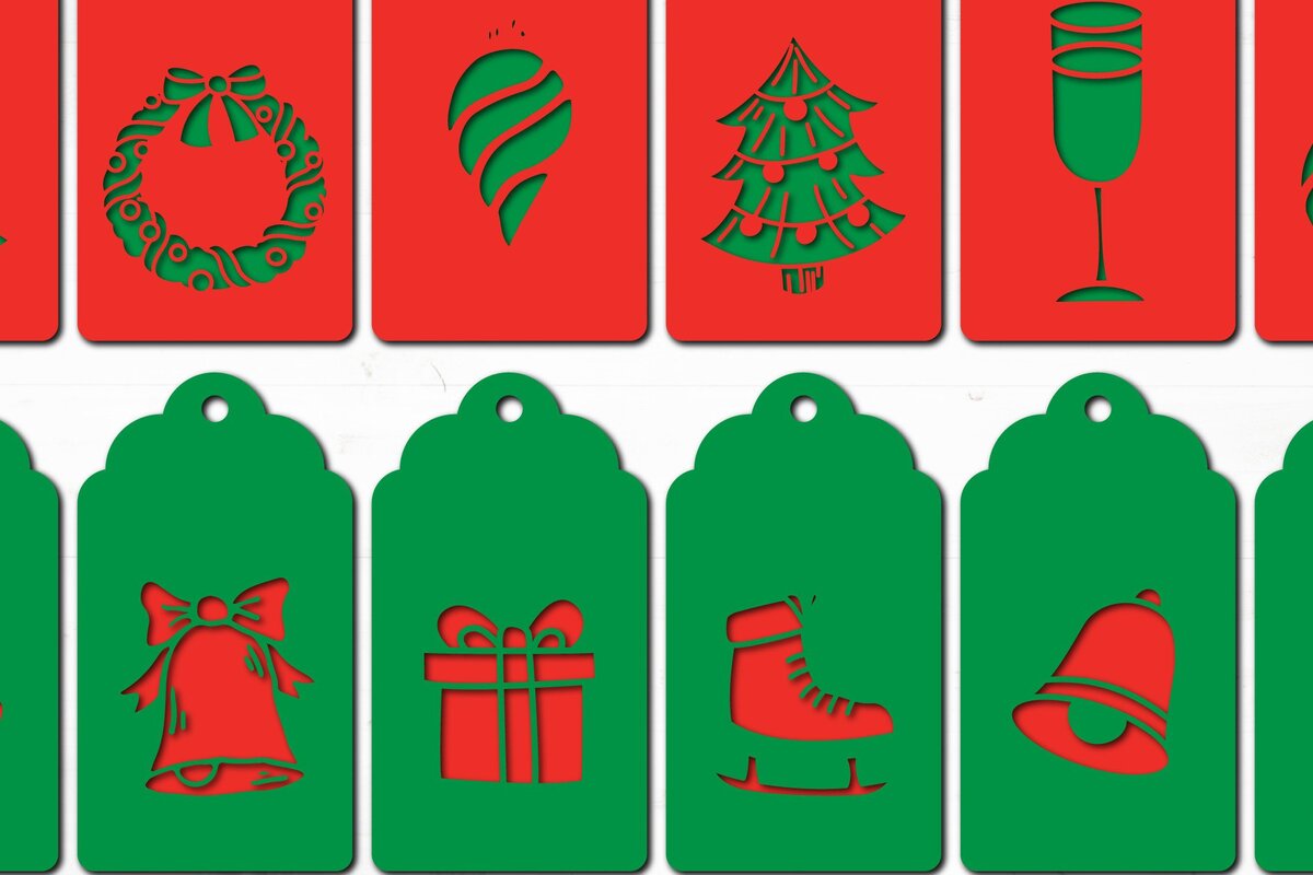 Σετ των 2 Intra απο ξύλο plywood 3mm-4mm πάχος – Πακέτο Χριστουγεννιάτικου δώρου σε χαρτί Δίασταση  20x20 cm INTRAFABR-37751677