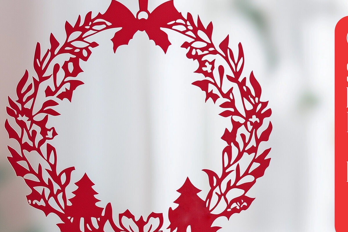 Σετ των 2 Intra απο ξύλο plywood 3mm-4mm πάχος – Χριστουγεννιάτικη κρεμαστή διακόσμηση με χαρτί Δίασταση  20x20 cm INTRAFABR-107231633