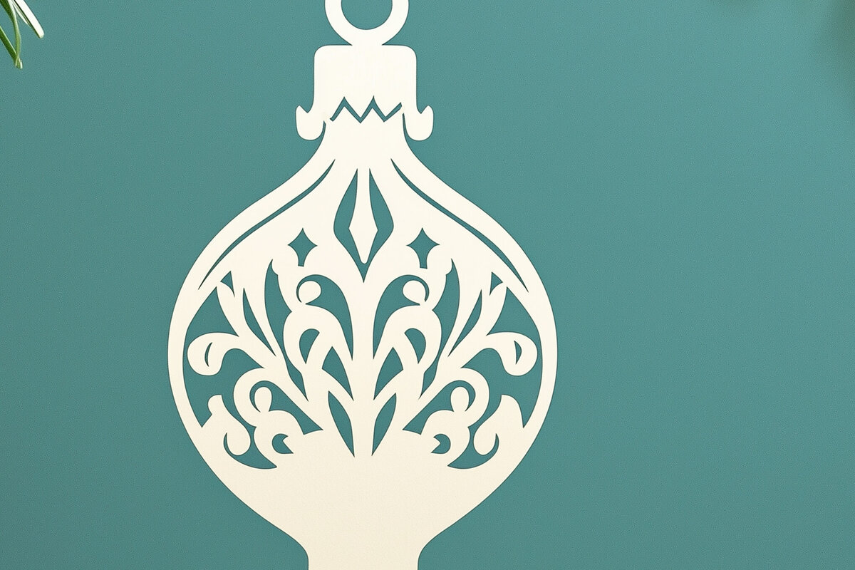 Σετ των 2 Intra απο ξύλο plywood 3mm-4mm πάχος – Χαρτί χριστουγεννιάτικο στολίδι Cut Fil Δίασταση  20x20 cm INTRAFABR-108643630