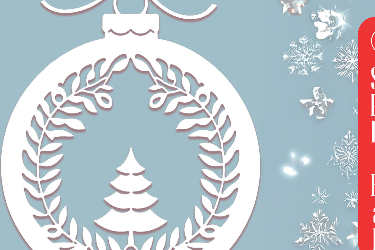 Σετ των 2 Intra απο ξύλο plywood 3mm-4mm πάχος – Χαρτοκόψιμο Χριστουγεννιάτικο Στολίδι Cut Fil Δίασταση  20x20 cm INTRAFABR-111145848