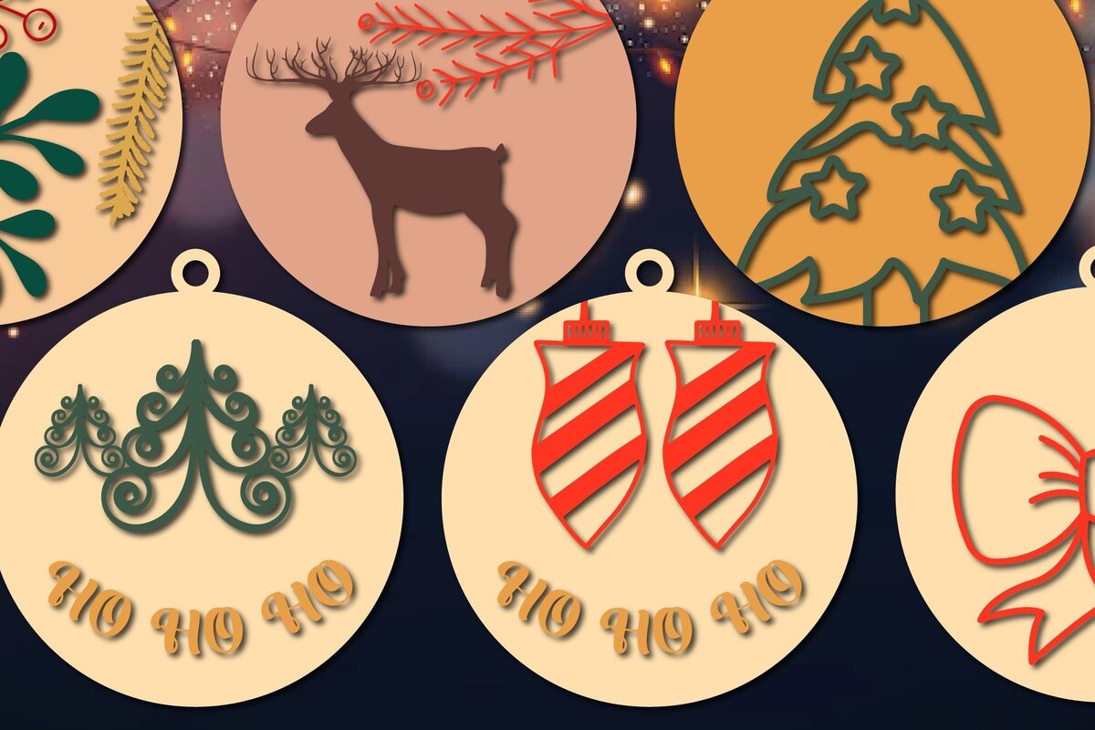 Σετ των 2 Intra απο ξύλο plywood 3mm-4mm πάχος – Χαρτόκοπη ΧΡΙΣΤΟΥΓΕΝΝΙΑΤΙΚΑ ΣΤΟΛΙΔΙΑ Craft Δίασταση  20x20 cm INTRAFABR-33616031