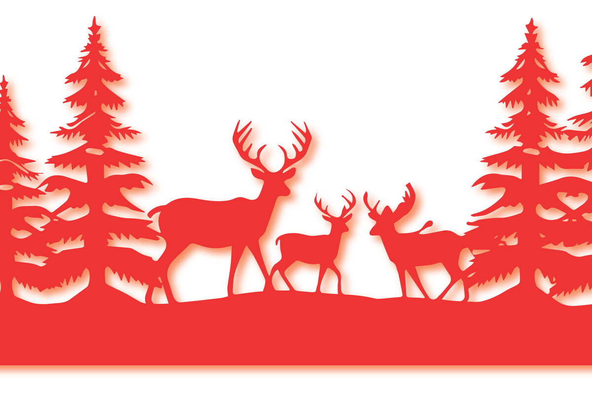 Σετ των 2 Intra απο ξύλο plywood 3mm-4mm πάχος – Χαρτόκοπη Χριστουγεννιάτικη Σκηνή Δίασταση  20x20 cm INTRAFABR-85359224