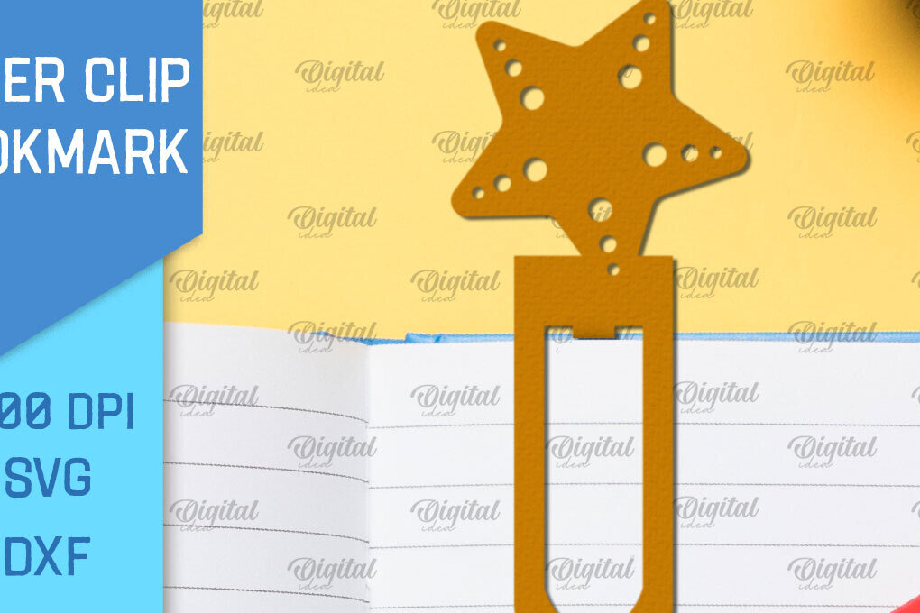 Σετ των 2 Intra απο ξύλο plywood 3mm-4mm πάχος – Σελιδοδείκτης κλιπ κοπής χαρτιού. Star Δίασταση  20x20 cm INTRAFABR-89268214