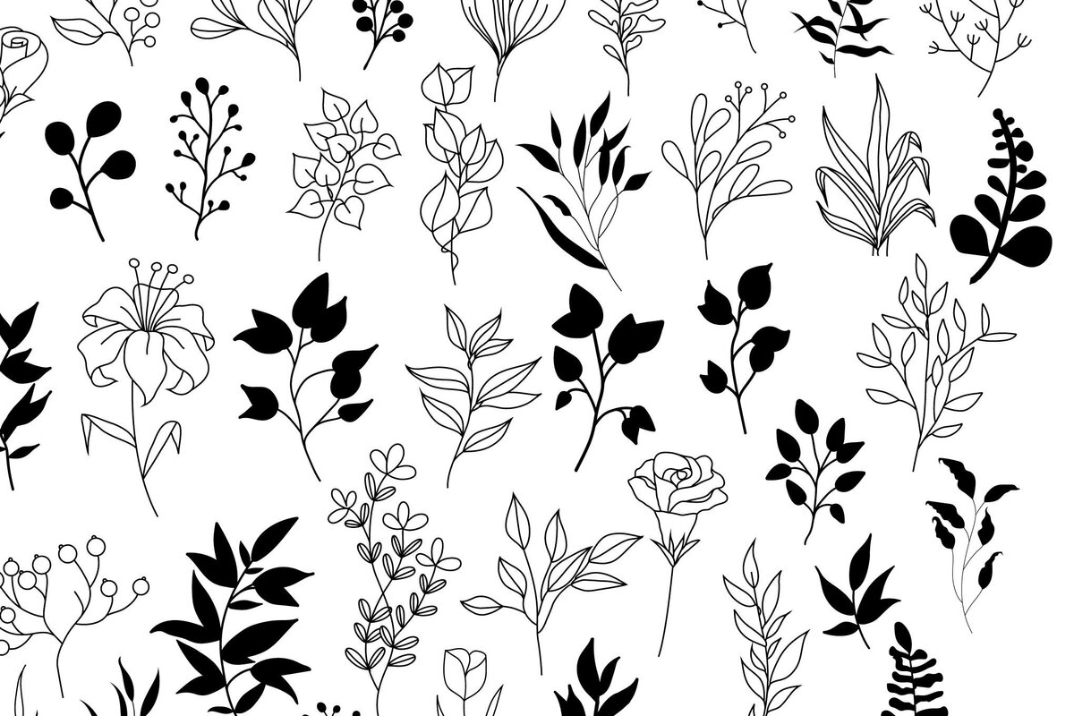 Σετ των 2 Intra απο ξύλο plywood 3mm-4mm πάχος – Paper Cut Cricut Wildflower Bundle Δίασταση  20x20 cm INTRAFABR-72877139