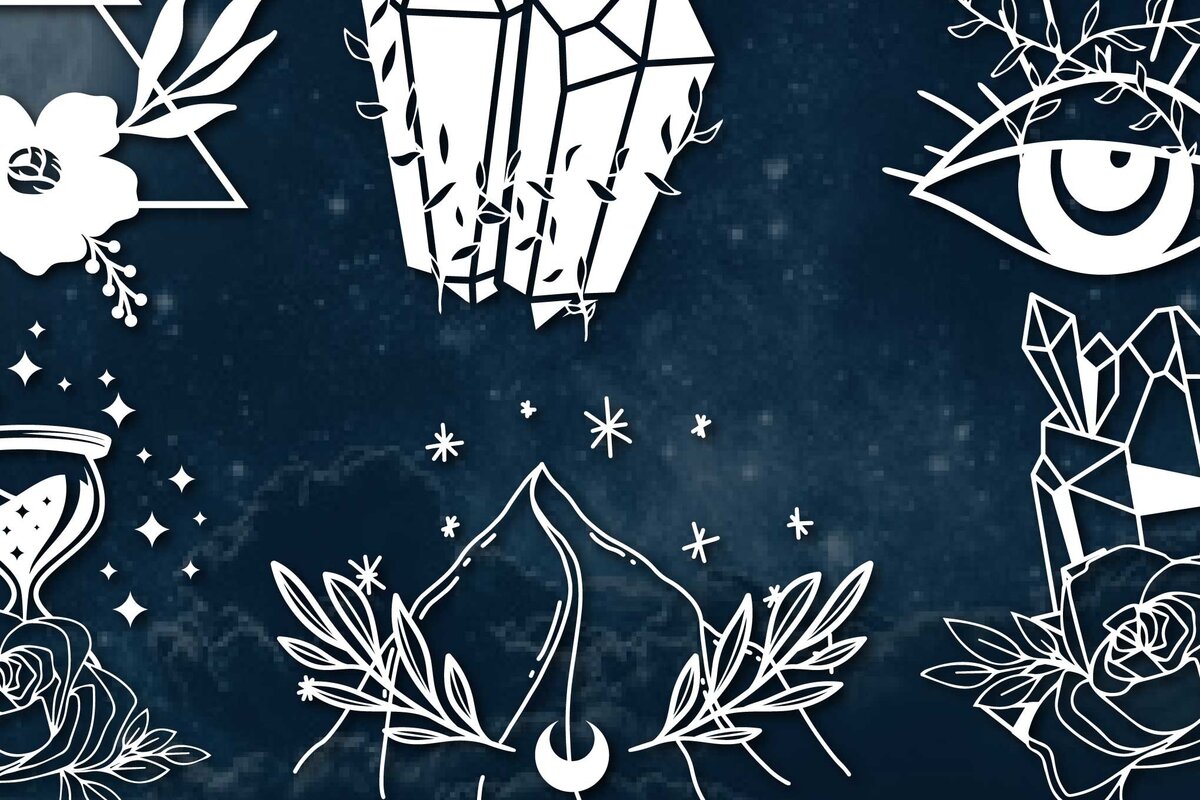 Σετ των 2 Intra απο ξύλο plywood 3mm-4mm πάχος – Πακέτο Paper Cut Crystals Magic Δίασταση  20x20 cm INTRAFABR-76331555