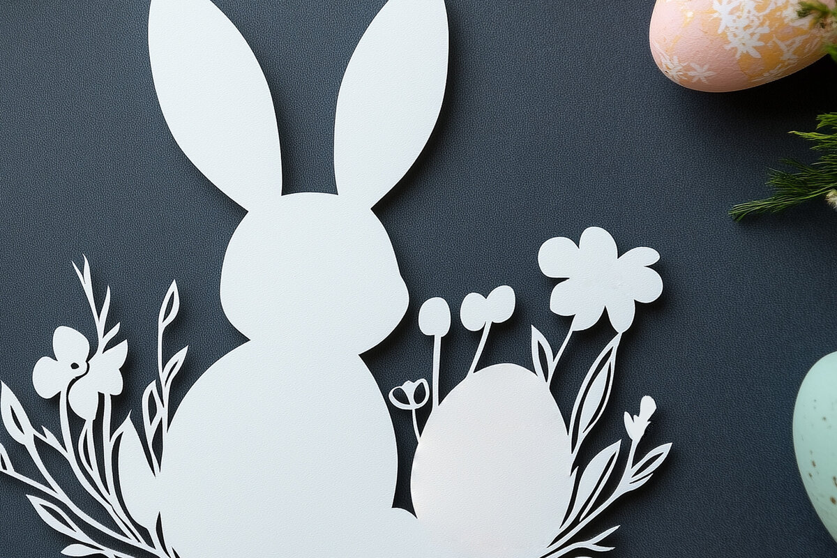 Σετ των 2 Intra απο ξύλο plywood 3mm-4mm πάχος – Paper Cut Paper Day Δίασταση  20x20 cm INTRAFABR-116446073