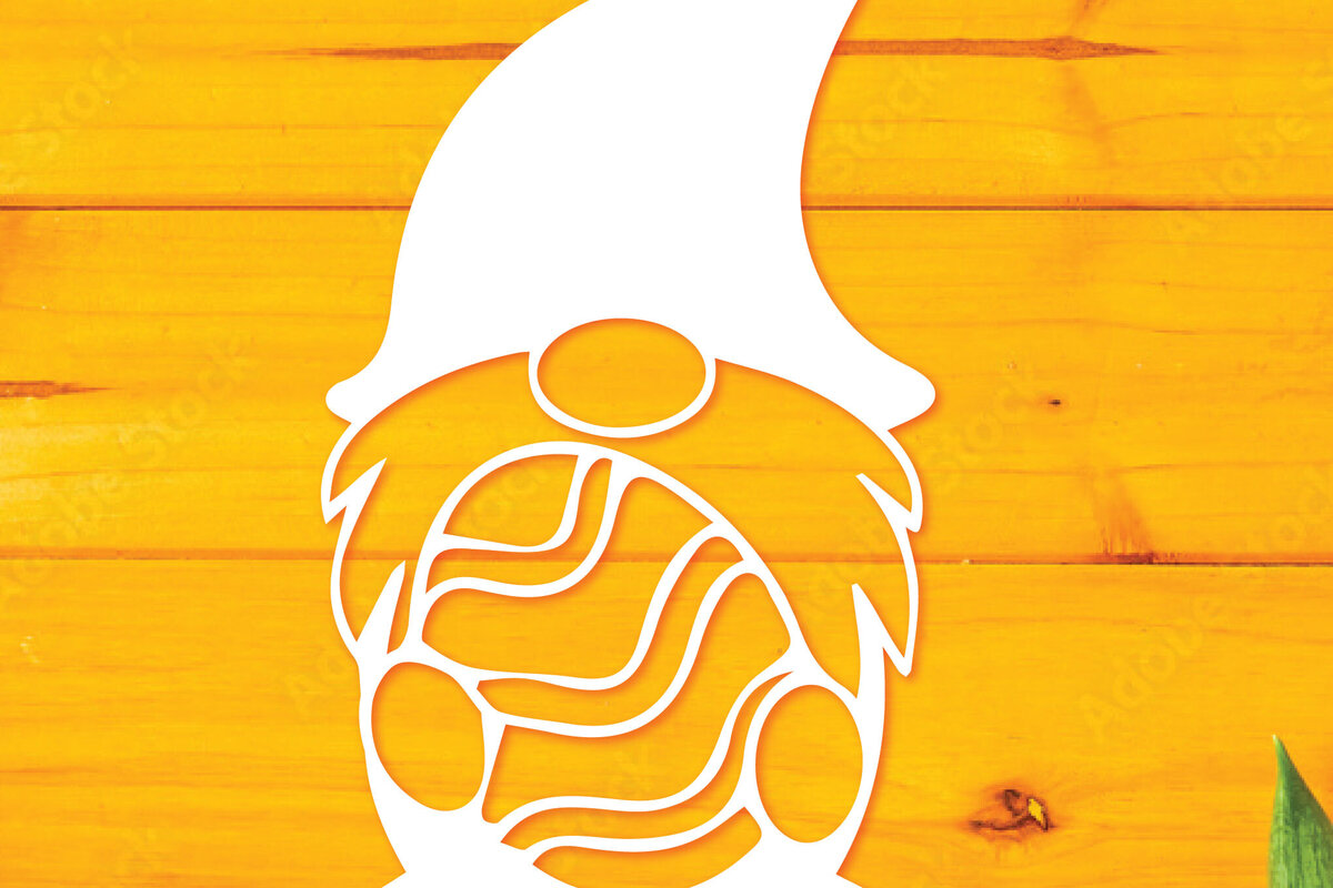 Σετ των 2 Intra απο ξύλο plywood 3mm-4mm πάχος – Αρχείο κοπής Paper Cut Easter Gnome Cut Δίασταση  20x20 cm INTRAFABR-117924198