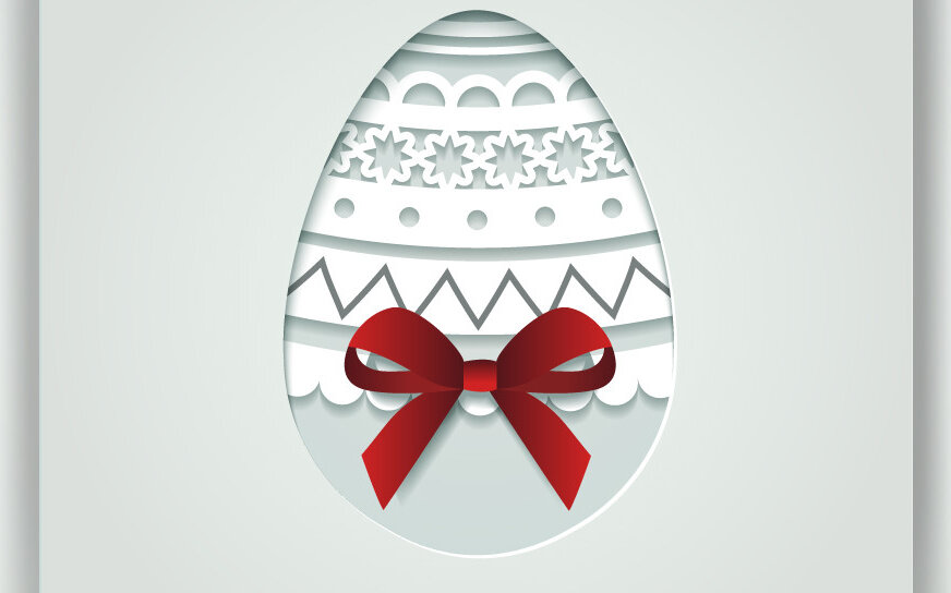 Σετ των 2 Intra απο ξύλο plywood 3mm-4mm πάχος – Πασχαλινή ευχετήρια κάρτα με χαρτί Δίασταση  20x20 cm INTRAFABR-54532093