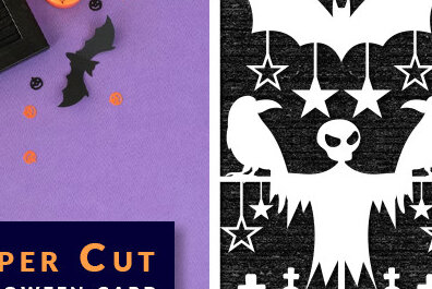 Σετ των 2 Intra απο ξύλο plywood 3mm-4mm πάχος – Πρότυπο κάρτας αποκριών κοπής χαρτιού Δίασταση  20x20 cm INTRAFABR-76844491