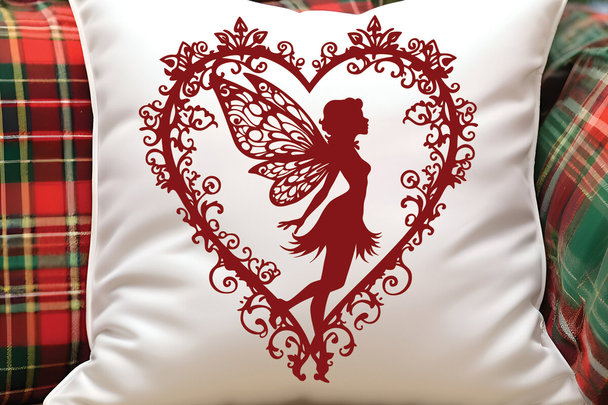 Σετ των 2 Intra απο ξύλο plywood 3mm-4mm πάχος – Χαρτί κομμένη καρδιά με  Fairy 20 Δίασταση  20x20 cm INTRAFABR-113277783