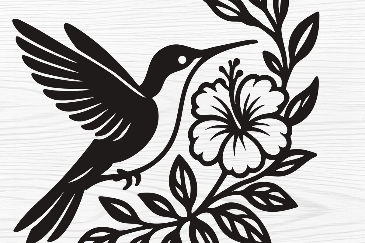 Σετ των 2 Intra απο ξύλο plywood 3mm-4mm πάχος – Κοπή χαρτιού Κολίβριο Δίασταση  20x20 cm INTRAFABR-119818303