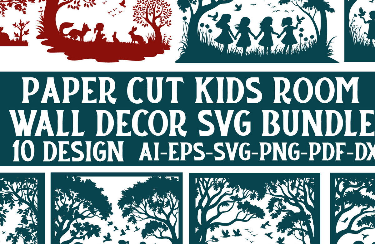 Intra απο ξύλο plywood 3mm-4mm πάχος – Πακέτο διακόσμησης τοίχου παιδικού δωματίου Paper Cut Δίασταση  40x30 cm INTRAFABR-115294288