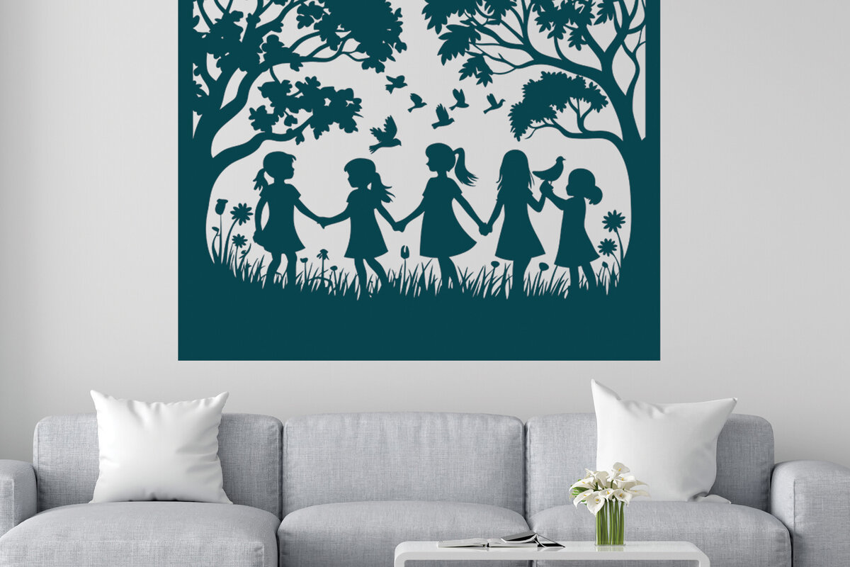 Intra απο ξύλο plywood 3mm-4mm πάχος – Διακόσμηση τοίχου παιδικού δωματίου Paper Cut 16 Δίασταση  40x30 cm INTRAFABR-115823145