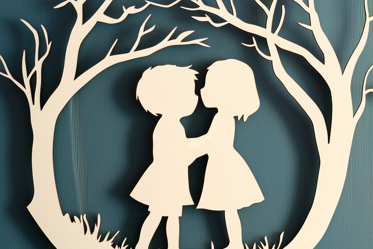 Σετ των 2 Intra απο ξύλο plywood 3mm-4mm πάχος – Paper Cut Kids Wall Decor Δίασταση  20x20 cm INTRAFABR-114949460