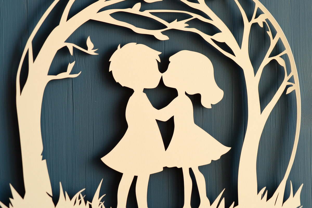 Σετ των 2 Intra απο ξύλο plywood 3mm-4mm πάχος – Paper Cut Kids Wall Decor Δίασταση  20x20 cm INTRAFABR-114949109