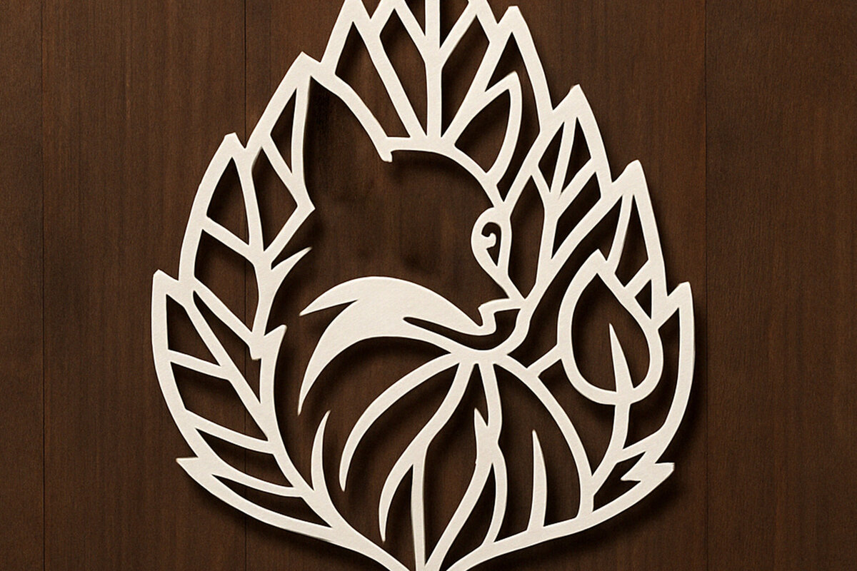 Σετ των 2 Intra απο ξύλο plywood 3mm-4mm πάχος – Αρχείο κομμένου φύλλου με χαρτί Δίασταση  20x20 cm INTRAFABR-120004233