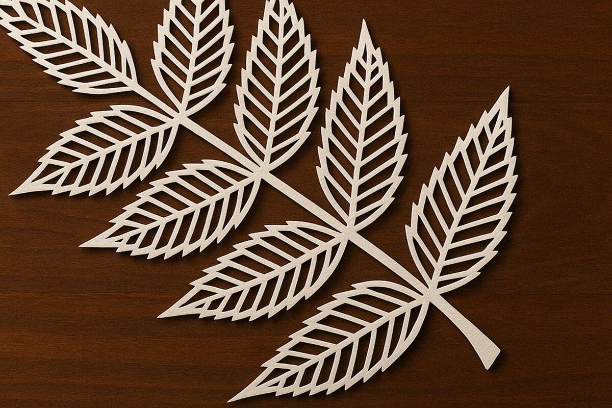 Σετ των 2 Intra απο ξύλο plywood 3mm-4mm πάχος – Αρχείο κομμένου φύλλου με χαρτί Δίασταση  20x20 cm INTRAFABR-120007700