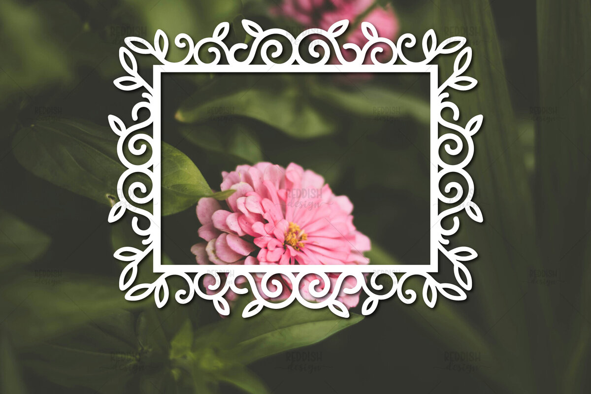 Σετ των 2 Intra απο ξύλο plywood 3mm-4mm πάχος – Paper Cut Spring Κορνίζα φωτογραφιών Δίασταση  20x20 cm INTRAFABR-114737211