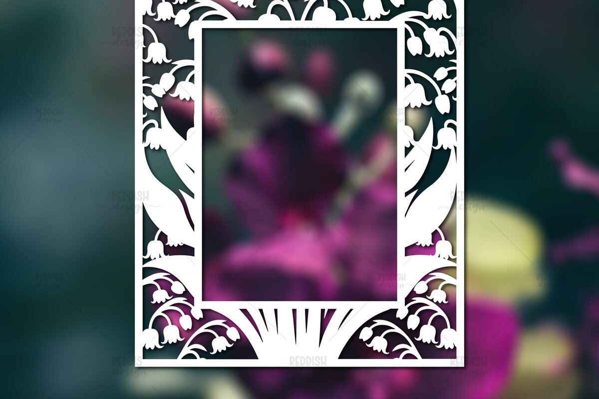 Σετ των 2 Intra απο ξύλο plywood 3mm-4mm πάχος – Paper Cut Spring Κορνίζα φωτογραφιών Δίασταση  20x20 cm INTRAFABR-114737437