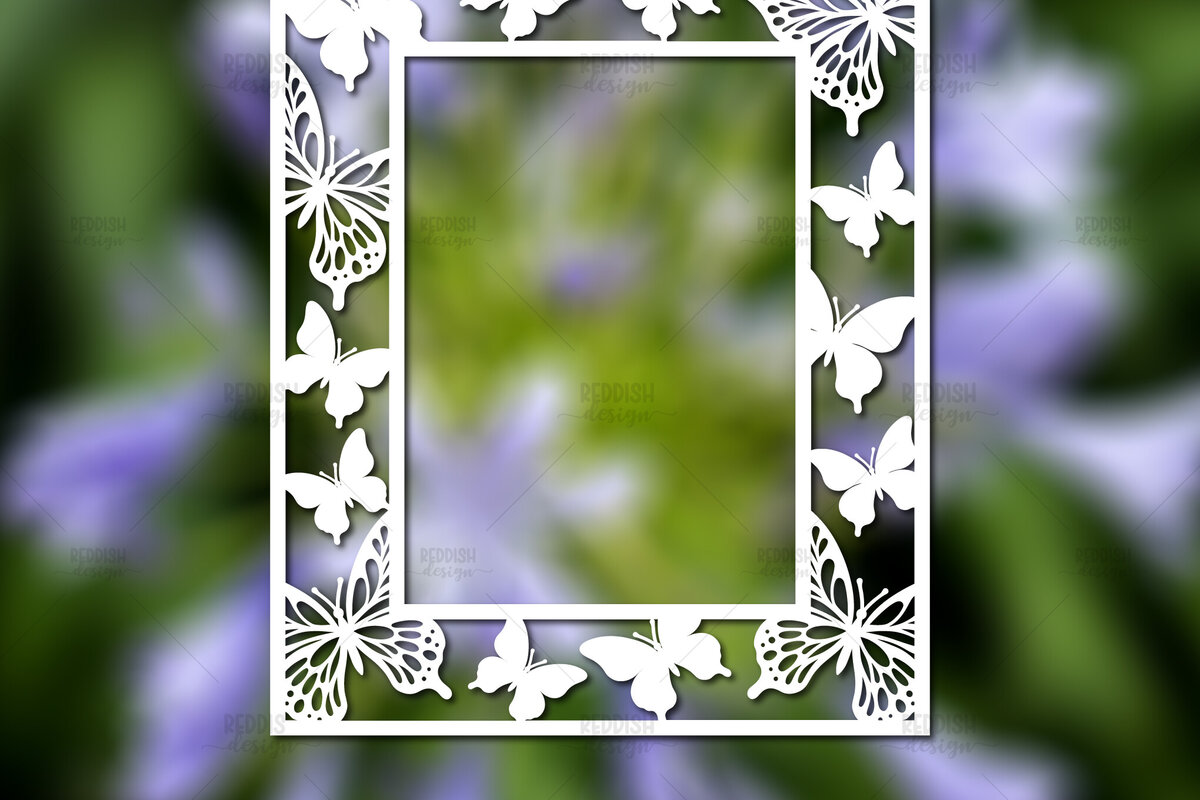 Σετ των 2 Intra απο ξύλο plywood 3mm-4mm πάχος – Paper Cut Spring Κορνίζα φωτογραφιών Δίασταση  20x20 cm INTRAFABR-114737191