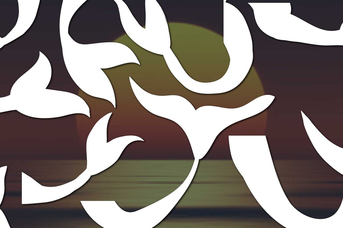 Σετ των 2 Intra απο ξύλο plywood 3mm-4mm πάχος – Πακέτο Paper Cut Tails Mermaids Δίασταση  20x20 cm INTRAFABR-77748817