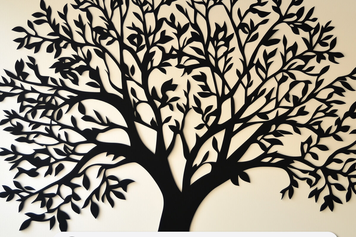 Intra απο ξύλο plywood 3mm-4mm πάχος – Διακόσμηση τοίχου δέντρου σε χαρτί Δίασταση  40x30 cm INTRAFABR-108493881