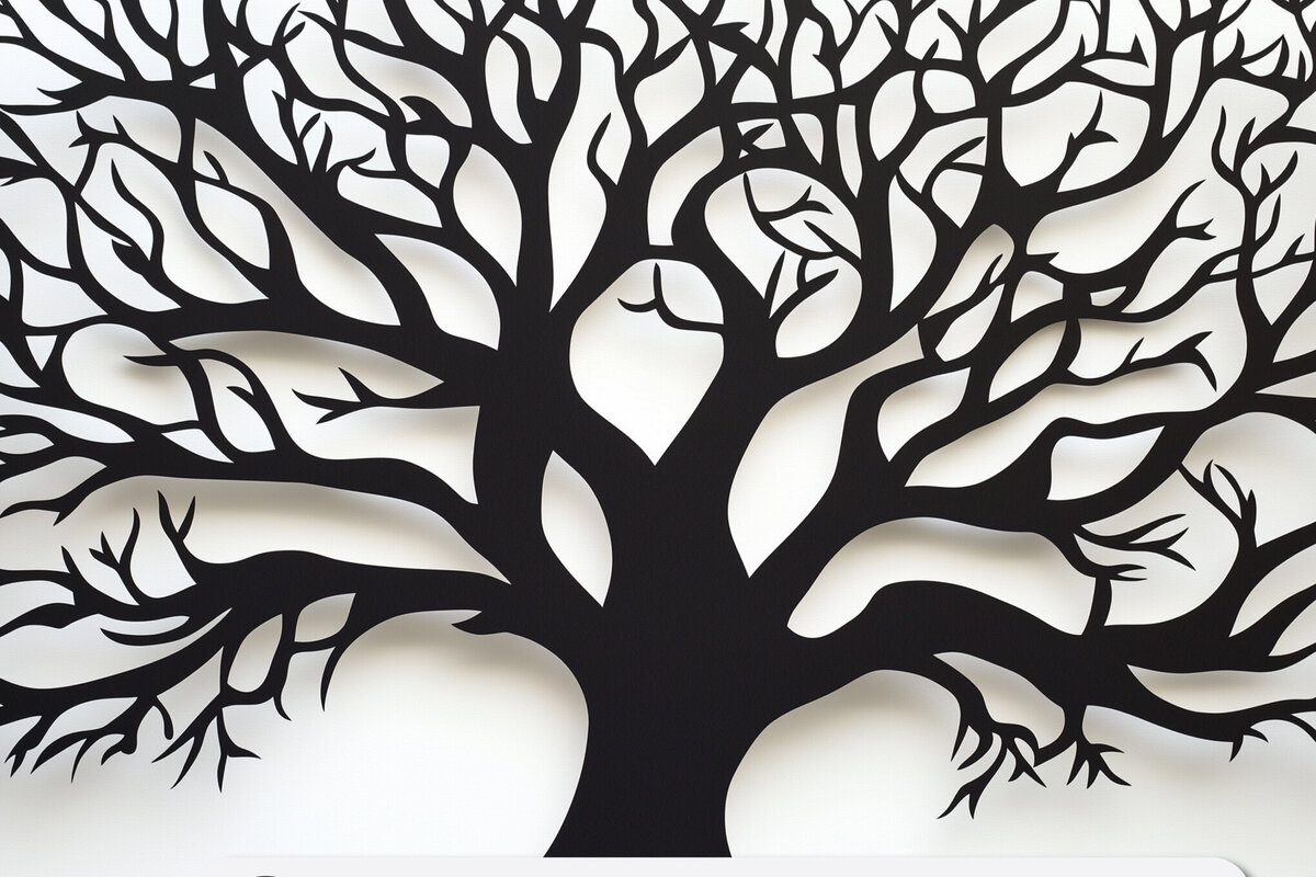 Intra απο ξύλο plywood 3mm-4mm πάχος – Διακόσμηση τοίχου δέντρου σε χαρτί Δίασταση  40x30 cm INTRAFABR-108521102