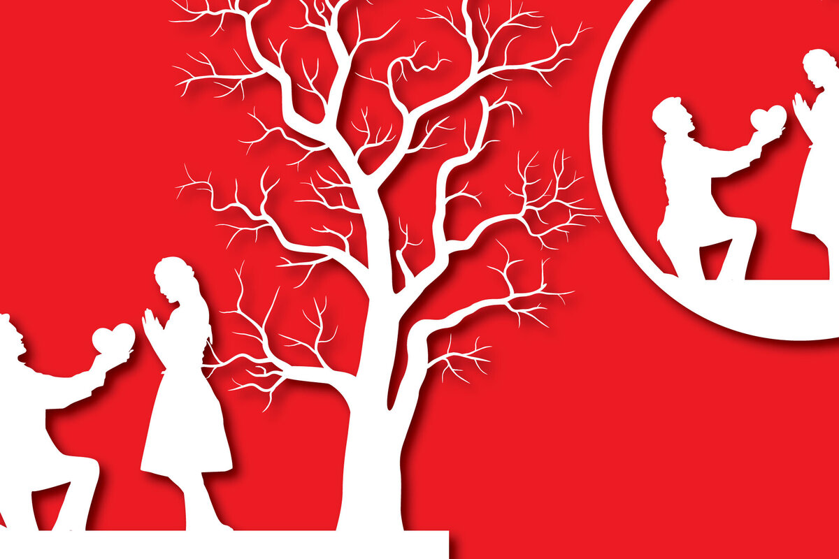 Σετ των 2 Intra απο ξύλο plywood 3mm-4mm πάχος – Paper Cut Valentine Decor Bundle Δίασταση  20x20 cm INTRAFABR-88292505