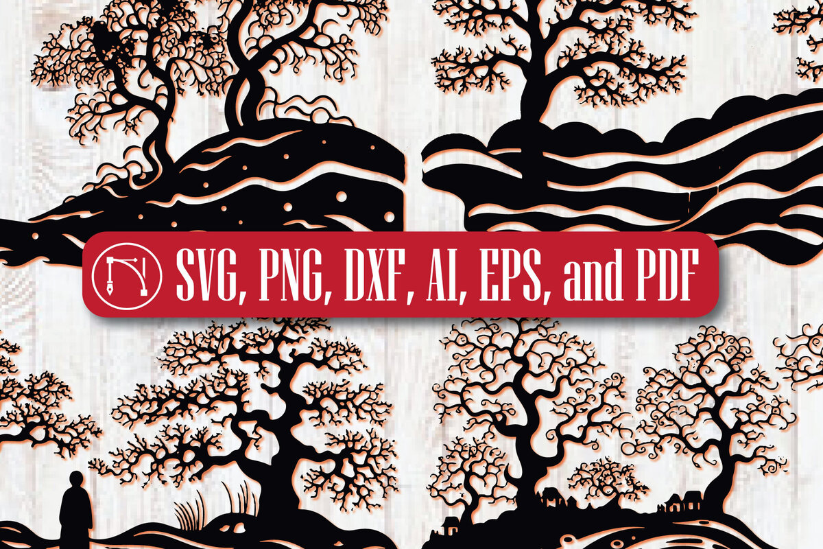 Σετ των 2 Intra απο ξύλο plywood 3mm-4mm πάχος – Πακέτο Paper Cut Vampire Vibes Δίασταση  20x20 cm INTRAFABR-81180228