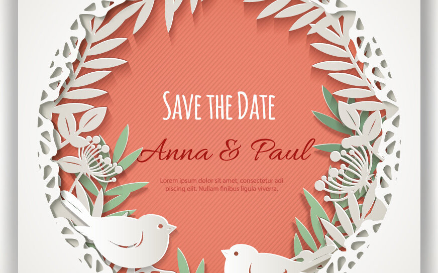 Σετ των 2 Intra απο ξύλο plywood 3mm-4mm πάχος – Ευχετήρια κάρτα γάμου σε χαρτί PNG Δίασταση  20x20 cm INTRAFABR-54072246