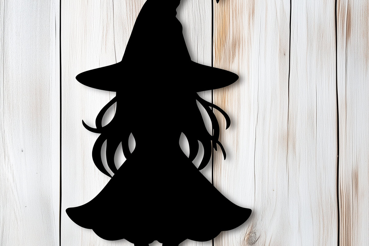 Σετ των 2 Intra απο ξύλο plywood 3mm-4mm πάχος – Αρχείο κοπής χαρτιού Witch Δίασταση  20x20 cm INTRAFABR-107764822