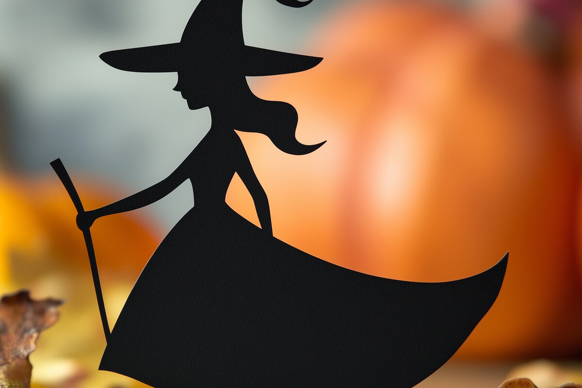 Σετ των 2 Intra απο ξύλο plywood 3mm-4mm πάχος – Αρχείο κοπής χαρτιού Witch Δίασταση  20x20 cm INTRAFABR-107764229