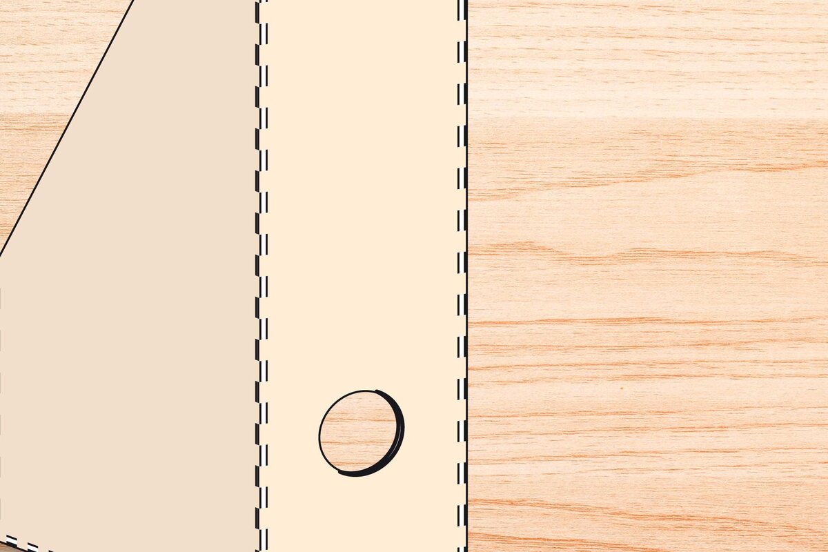 Σετ των 2 Intra απο ξύλο plywood 3mm-4mm πάχος – Στήριγμα αρχείων περιοδικού Paper/Die CUT Δίασταση  20x20 cm INTRAFABR-75781636