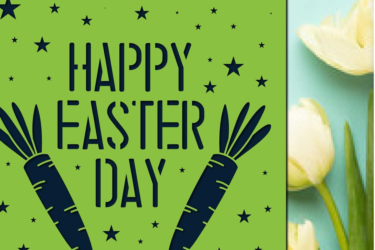 Σετ των 2 Intra απο ξύλο plywood 3mm-4mm πάχος – Δωροκάρτα για την Ημέρα του Πάσχα από χαρτί/Λέιζερ Δίασταση  20x20 cm INTRAFABR-62335655