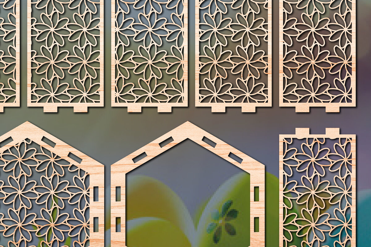 Σετ των 2 Intra απο ξύλο plywood 3mm-4mm πάχος – Χαρτί/λέιζερ Κόψιμο Πασχαλινό Φανάρι Δίασταση  20x20 cm INTRAFABR-56569779