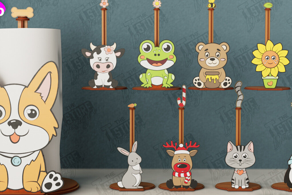 Σετ των 2 Intra απο ξύλο plywood 3mm-4mm πάχος – Πακέτο χαρτοπετσέτας | Κουζίνα | CNC Δίασταση  20x20 cm INTRAFABR-112629189