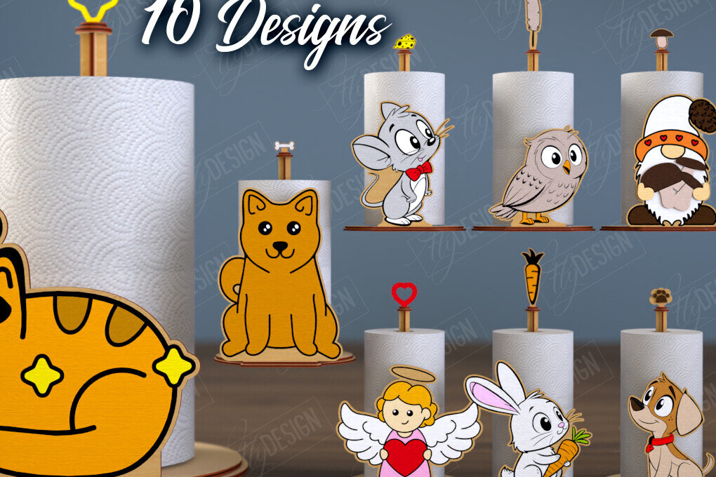 Σετ των 2 Intra απο ξύλο plywood 3mm-4mm πάχος – Πακέτο χαρτοπετσέτας | Κουζίνα |CNC Δίασταση  20x20 cm INTRAFABR-112503705