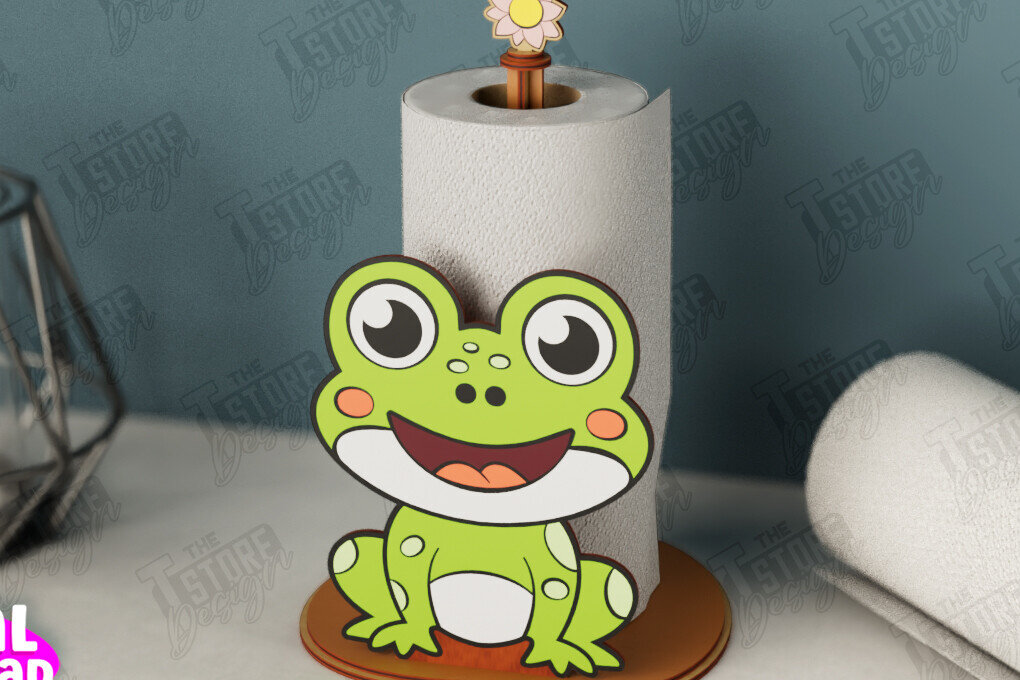 Σετ των 2 Intra απο ξύλο plywood 3mm-4mm πάχος – Χαρτοπετσέτα | Σχήμα Βάτραχου | Κουζίνα Δίασταση  20x20 cm INTRAFABR-112629071